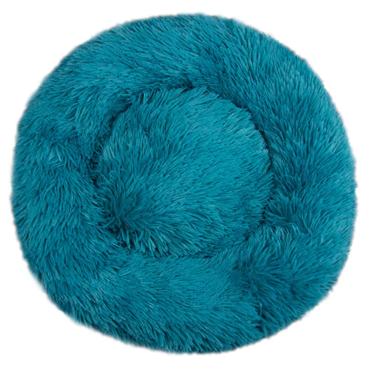 Hundebett Fluffy Donut petrol 60
